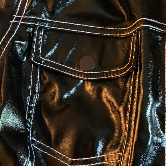 2 for 20$ 🆕 Vegan Leather Black Jacket - Picture 6 of 6